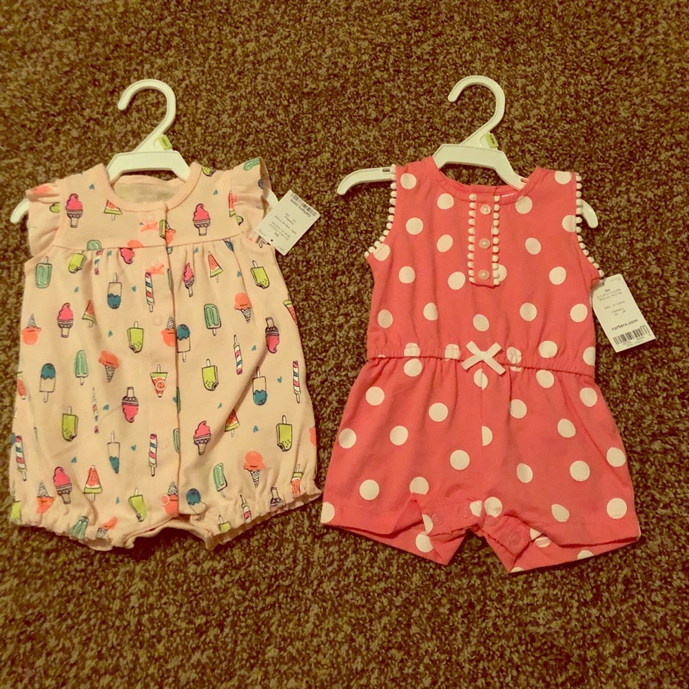 Carter’s girl rompers